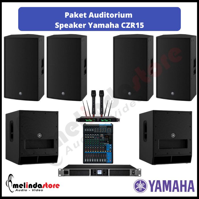 Paket Auditorium Speaker Pasif Yamaha CZR 15 | 4 Speaker 2 Subwoofer